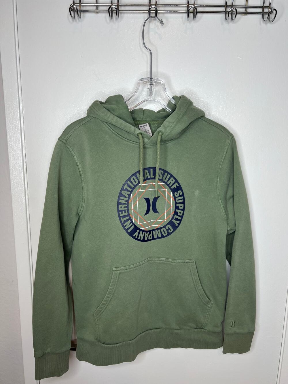 Hurley International Surf Supply Company Pullover Hoodie Sweatshirt ~ Size S